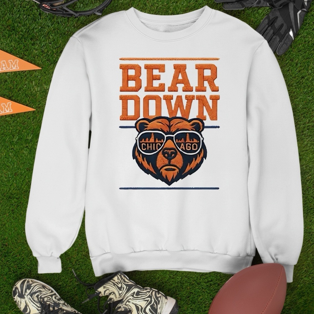 Bear Down Sweatshirt Stitch Design